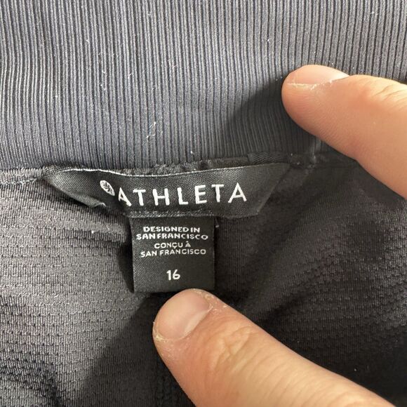 Athleta Brooklyn‎ Skort 16" Womens 16 Black Athletic Golf Casual Stretch - Picture 4 of 7